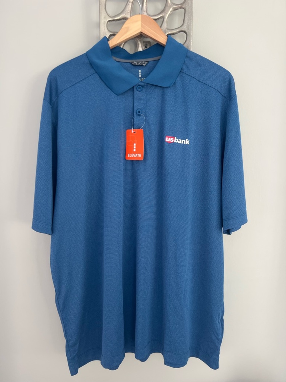 NWT US Bank Golf Polo Shirt Sz 2XL